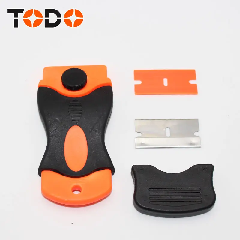 TODO car window film scraper with TPR handle removal razor blade scraper