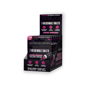 Cao cấp tùy chỉnh 7-Oh nhai máy tính bảng bao bì UV mờ véc ni cán móc áo hộp hiển thị cho thuốc - Product Image 3