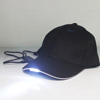 Logo personalizzato ricaricabile LED Cap Light costruito In 5 torcia cappello berretti da Baseball lampada notte pesca escursionismo Jogging