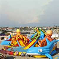 Jeux de plein air d'amusement, parc aquatique gonflable, parc aquatique terrestre, équipement de terrain de jeux intérieur personnalisé, certifié CE, manège aquatique intérieur pour enfants