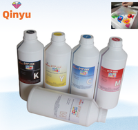Qinyu Botol Berkualitas Tinggi 1000ML Berbasis Air untuk Printer XP600/i1600/tx800/i3200 Digital CMYK+WHITE Transfer Tinggi