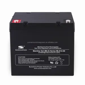 Sunstone 12V 50AH GEL Battery Free Maintenance Home Power Storage Rechargeable Wholesale Solar Inverter Battery