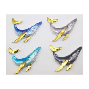 Modelo de Delfín Multicolor en Resina, Regalos Empresariales con Temática Náutica, Decoración de Imán para Refrigerador con Estampado en Caliente de Tailandia - Product Image 3