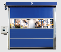 Portes rapides à enroulement latéral en PVC, technologie de pointe, modernes, étanches, pour atelier, ouverture électrique, personnalisables, livraison rapide