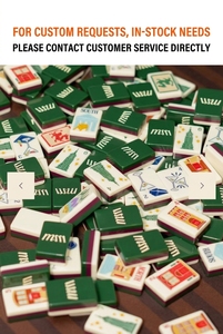 Juego de Mahjong Americano de Lujo Moderno en Acrílico Verde, 160 Fichas, Tema Empire State, Juego de Viaje Portátil con <span class=keywords><strong>4</strong></span> Soportes y Empujadores, OEM - Product Image 6