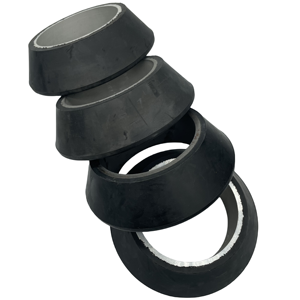 Tazza per tampone 4 1/2 "a V in gomma per giacimenti petroliferi testati sul campo con azione di tenuta costante per un efficiente tampone - Product Image 4