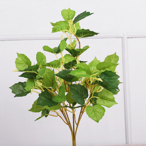 Artificial Greenery Plant 44 Cm High Simulation Leaves Silk Flower Indoor Decor - Product Image 1