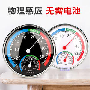 Termómetro e Higrómetro con Dial Metálico WS101, Medidor de Temperatura y Humedad Interior para Hogar, Habitación de Bebé, Almacén, Invernadero, Tipo Colgante - Product Image 2