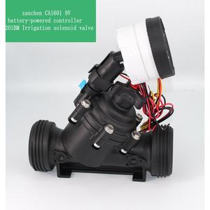 Controlador de riego Zanchen Ca1601 con batería de 9V, temporizador digital, válvula de riego automática para uso en exteriores y jardines. - Product Image 1