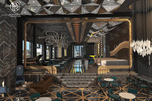 Arredi di lusso con Bar narghilè cucina raffinata ristorante idee di ristrutturazione completa bevande mobili da Bar Set Design - Product Image 5