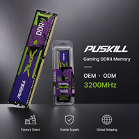 PUSKILL DDR4 8GB 16GB 32GB 2666MHz 3200MHz Módulo de Memoria RAM para Escritorio UDIMM 1.2V 288 Pines Memoria Venta al por Mayor de Fábrica en Stock