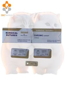 ด้ายผ่าตัดแบบใช้แล้วทิ้งพร้อมเข็มทำจากไหมซีซี PGA910ธรรมดาปราศจากเชื้อ - Product Image 3