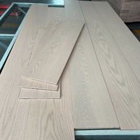 Parquet en chêne blanc de luxe, rustique, pour intérieur, en bois massif, à larges lames, style français