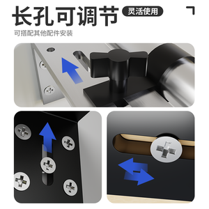 Bavat Adjustable Angle <b>Bracket</b> Heavy Duty <b>Black</b> White Painted Waterproof Rust Resistant Furniture Support Frame - Product Image 2