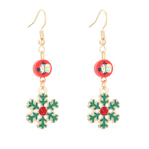 Pendientes de Piedra Natural con Forma de Mariposa y <span class=keywords><strong>Santa</strong></span> Claus, Estilo Europeo Americano, para Navidad, Joyería de Aleación para Mujer, para Aniversario - Product Image 5