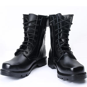 <span class=keywords><strong>Bottes</strong></span> tactiques hautes pour hommes et femmes noires Chaussures de <span class=keywords><strong>randonnée</strong></span> en cuir à fermeture éclair Soutien de la voûte plantaire Alpinisme Botte à talons pour l'extérieur - Product Image 6