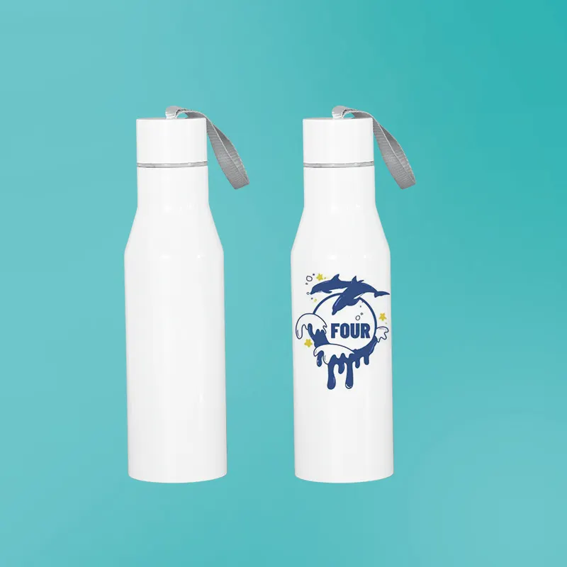 New Products 500ML sublimation Stainless Steel Insulated Bottles With Carry Rope Leak Proof Bottle