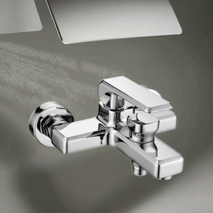 Moderno due fori in ottone cromato rubinetteria acqua calda miscelatore a due fori Design per lavello da <span class=keywords><strong>bagno</strong></span> per alberghi scuole - Product Image 3