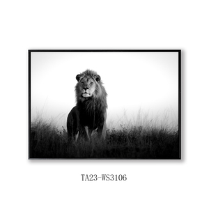 Impression sur <span class=keywords><strong>toile</strong></span> personnalisée d'un <span class=keywords><strong>lion</strong></span>, peinture sur <span class=keywords><strong>toile</strong></span> moderne, art mural pour salon - Product Image 4