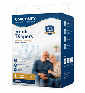 Couches absorbantes pour adultes imprimées, extra absorbantes, anti-fuites, en tissu non tissé, pour femmes et hommes, qualité usine, les plus épaisses - Product Image 1