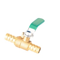 Robinet à bille à double tête à connexion rapide en laiton massif épaissi 8 mm-8 mm, déverrouillage rapide manuel OEM 100 psi pour l'eau et le gaz