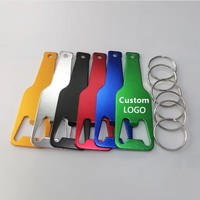 Ouvre-bouteille portable multifonctionnel, porte-clés créatif personnalisé, porte-clés en métal, cadeau, ouvre-bouteille de bière personnalisé