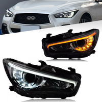 Phares LED modifiés pour Infiniti Q50L 2014-2019, phares LED DRL, clignotants, feux de route 12V