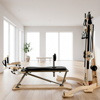 Tour de poulies de Pilates réglable ProReach haut de gamme en bois d'érable massif, modèle professionnel pour l'entraînement, l'équipement de fitness et la santé