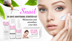 Bộ Serum Trắng Ốc Sên DR.DAVEY Bộ Dụng Cụ Chăm Sóc Da Starter Kit Mặt Xà Phòng Toner Serum Kem <span class=keywords><strong>4</strong></span> Trong 1 Sét Điểm Tối Làm Sáng - Product Image 5