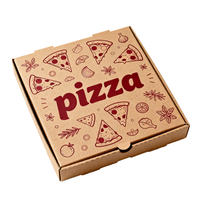 Boîtes à pizza rigides portables en gros avec fermeture magnétique et poignée en papier couché pour la livraison de repas à emporter et la livraison de nourriture pour restaurants