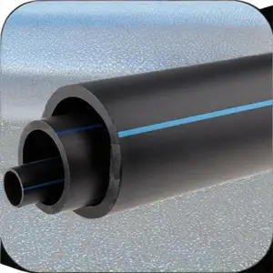 黑色塑料排水涵管价格: 10英寸HDPE双壁波纹管