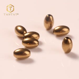 Латунные бусины с покрытием от производителя для изготовления ювелирных изделий - Product Image 1