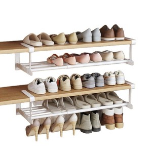 Kitchen Storage Cabinet Organizer With Extendable Shelf For Pantry And Cooking Tools White And Black 1 <b>Layer</b> Multi Function - Product Image 4