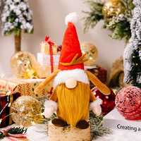 Jouet en peluche de noël Grinch Rudolph, poupée sans visage, cadeau de noël, décoration de fête, décoration de Table à la maison, nouvelle collection 2023