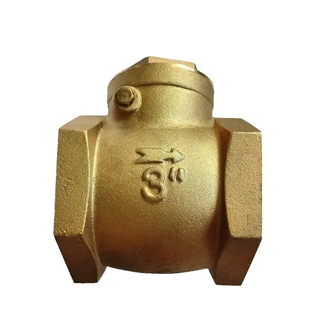 DN15-DN100 wholesale price Brass Horizontal non-return Swing female Check Valve with 1/2 inch-4 inch