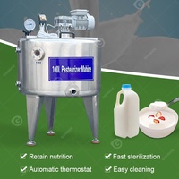 Pasteurisateur Éclair de Lait et de Miel à Petite Échelle 100L 50L, Réservoir de Pasteurisation Flash