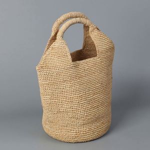 Nuevo Bolso Tote de Paja Tejida a la Moda Francesa para Mujer, Bolso de Mano para Vacaciones de Verano - Product Image 1