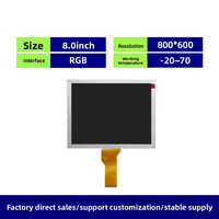 EJ080NA-05B Innolux Original 8-Zoll-Modul TFT LCD-Display Gesichtserkennung Zugangskontrolle Industriequalität China