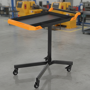 Golden Line Modern Adjustable Height Mobile <b>Cabinet</b> Cold Rolled Steel Wheels 0 Drawers 65KG Load Capacity OEM/ OBM GL416 Adjusta - Product Image 4