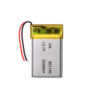 Batterie Lipo <span class=keywords><strong>rechargeable</strong></span> en gros 801740, batterie Li-polymère 3,7 V, 550 mAh, batterie polymère au lithium 801740 - Product Image 1
