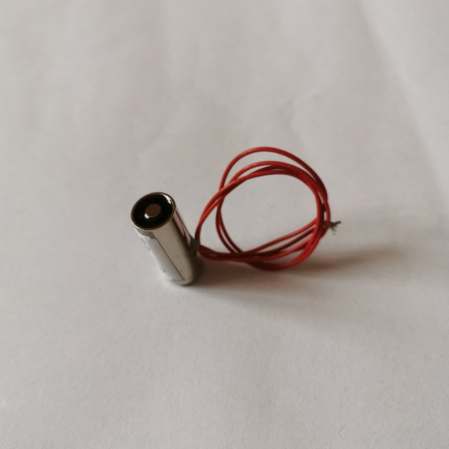 P1025 Factory Customized  Diameter 10mm  Dc 3v 6v 12v 24v 1.6Watt 1kg Force Mini Solenoid Electromagnet for Smart Machine