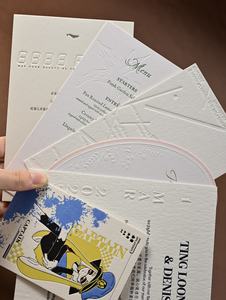 Özel lüks 600gsm kağıt teşekkür ederim iş kartları ile Logo zarf davetiye kol zarf hediye düğün ambalaj - Product Image 5