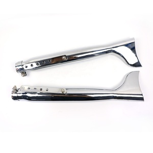 Tubo de escape para motocicleta 38 40 42 45 64mm, silenciador vintage Bassani Fishtail para <span class=keywords><strong>Triumph</strong></span> Pit <span class=keywords><strong>Bike</strong></span> Escape Moto Izquierdo Derecho - Product Image 1