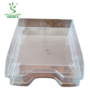 Greenside ที่จัดเก็บเอกสารแบบ<span class=keywords><strong>2</strong></span>ชั้นทำจากพลาสติกใสตั้งโต๊ะ - Product Image 4