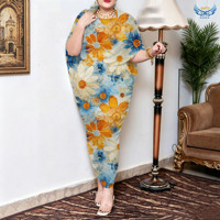 Tissu textile floral imprimé numérique personnalisé pour femmes soudanaises Persi Japan, voile suisse Diana London Dress