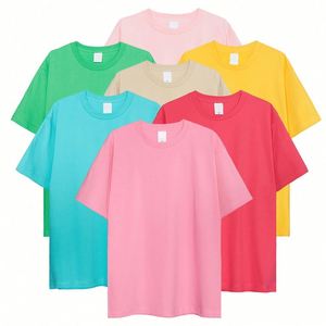 Design Wholesale 100% Cotton 230GSM Short Sleeve T-<b>Shirts</b> Custom Logo Embroidery Basic T <b>Shirt</b> for Family Matching - Product Image 1
