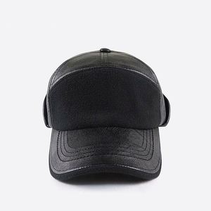 High Quality Baseball Cap Men Black Winter <b>Hat</b> Adjustable Autumn Winter Warm <b>Hats</b> Wholesale OEM - Product Image 2