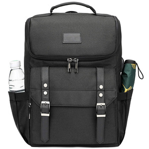 <b>Black</b> Softback <b>Backpack</b> 36-55L <b>Waterproof</b> With Computer Compartment For Men Outdoor Travel Minimalist Design - Product Image 4