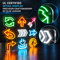 Enseigne néon personnalisée avec logo, entièrement scellée, étanchéité supérieure, néon LED en acrylique, lettres lumineuses modernes