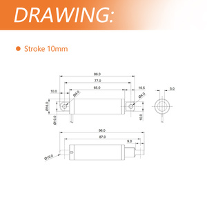 Điện Mini tuyến tính thiết bị truyền động 12V đột quỵ 10 mét tốc độ 8/MMS tiếng ồn thấp cho ngành công nghiệp ô tô - Product Image 5